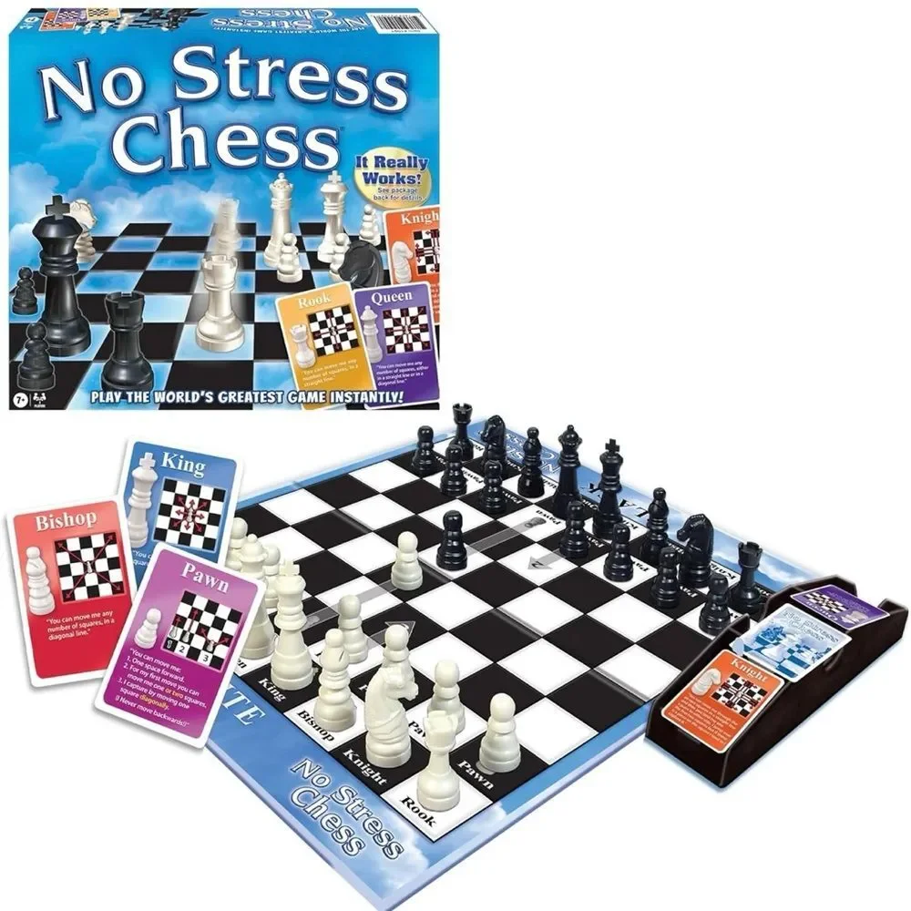 No Stress Chess Kids Children’s Screen-free Learning Games. Chess Teaching Game.